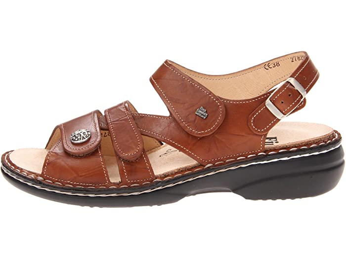Gomera Soft Classic | Women | Cognac Plisseelight - Sandals - Finn Comfort