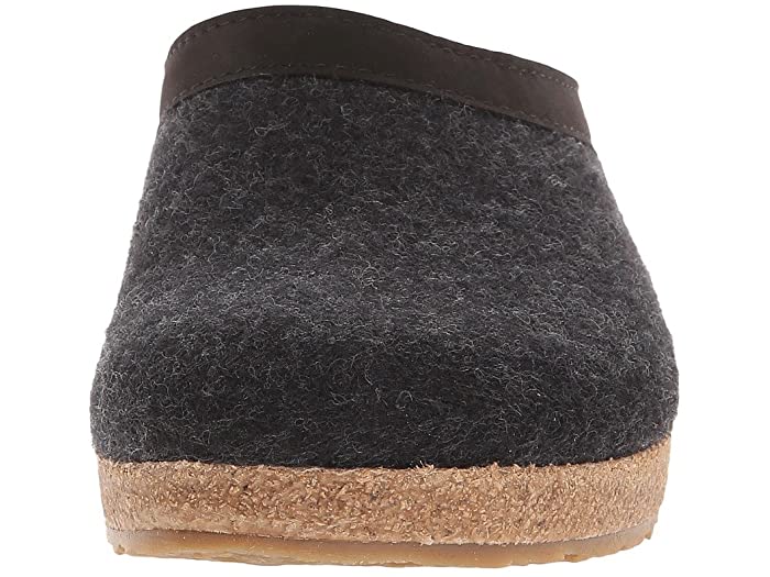 Grizzly Leather | Charcoal - Slipper - Haflinger