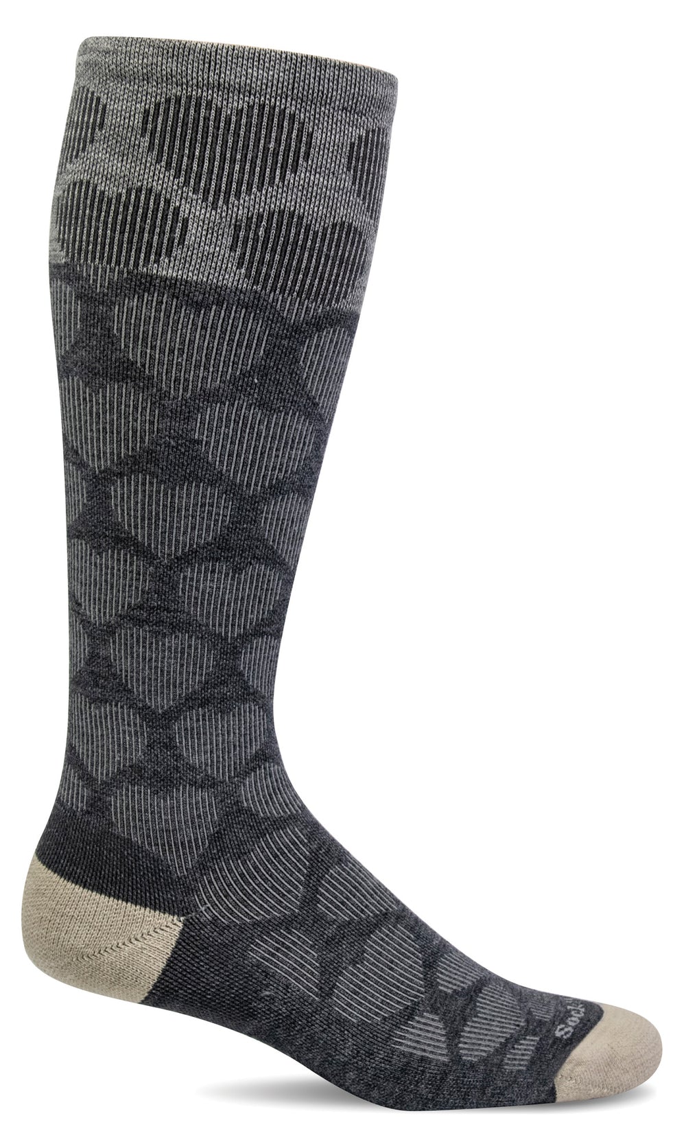 Heart Throb Compression | Women | Charcoal - Socks - Sockwell