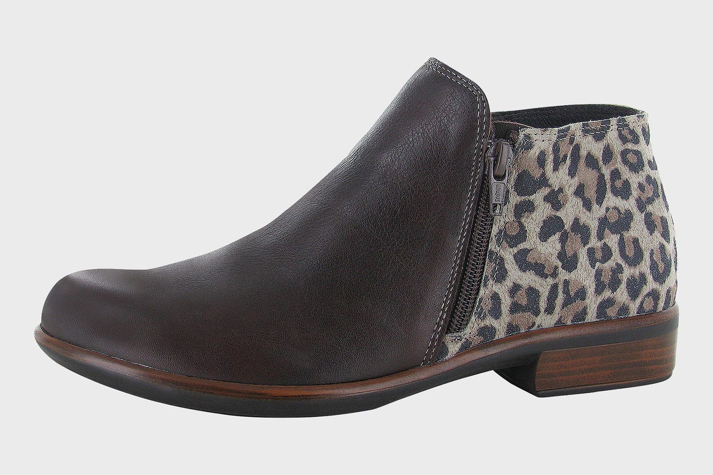 Helm | Cheetah Suede/Soft Brown Leather - Boot - Naot