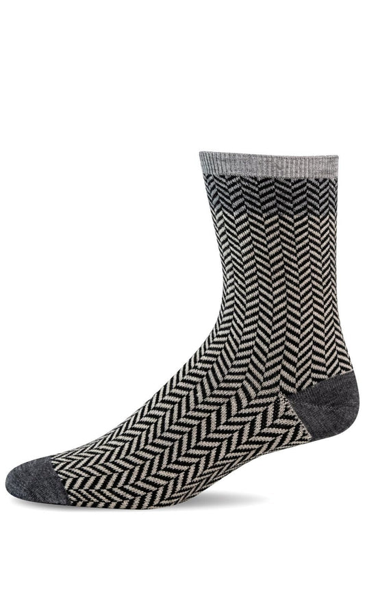 Herringbone Tweed | Women | Black - Socks - Sockwell
