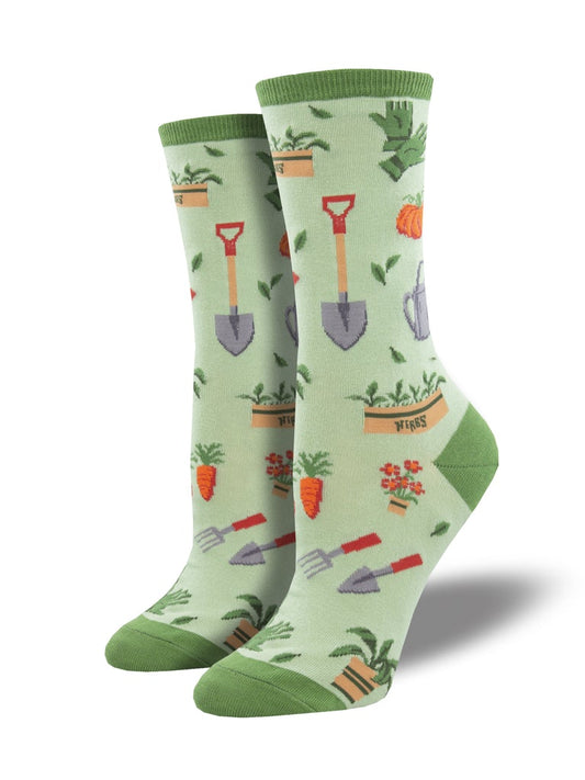 Hoe Down | Women | Green - Socks - Socksmith