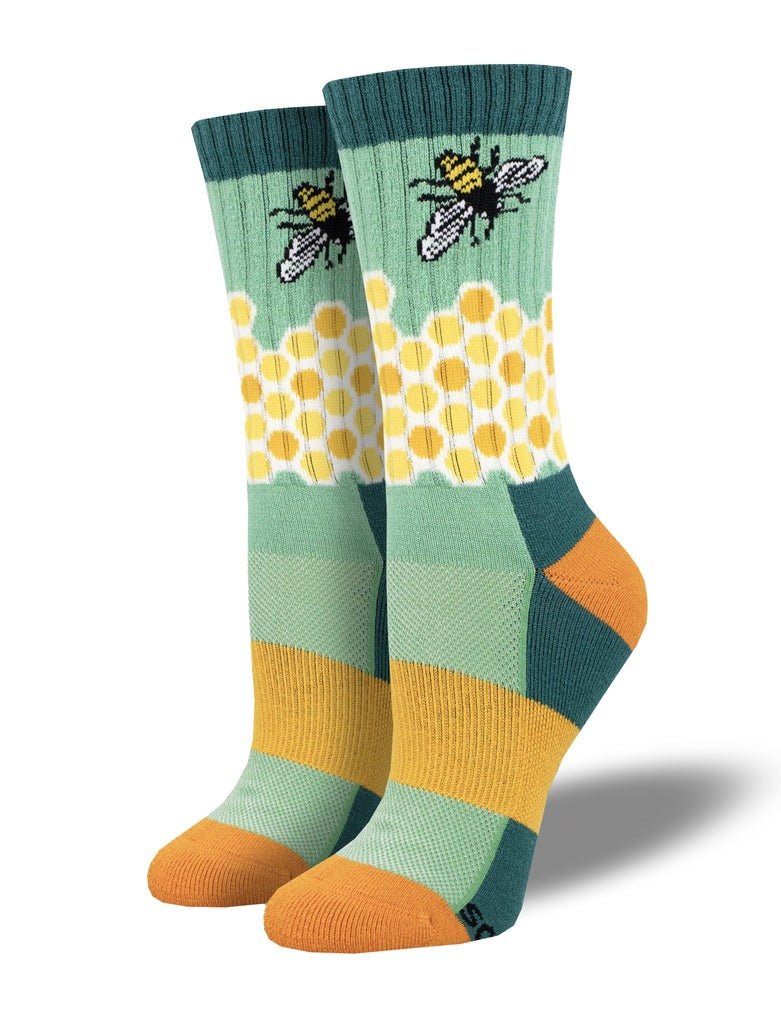 Home Sweet Honeycomb | Wool | Sea Foam - Socks - Socksmith