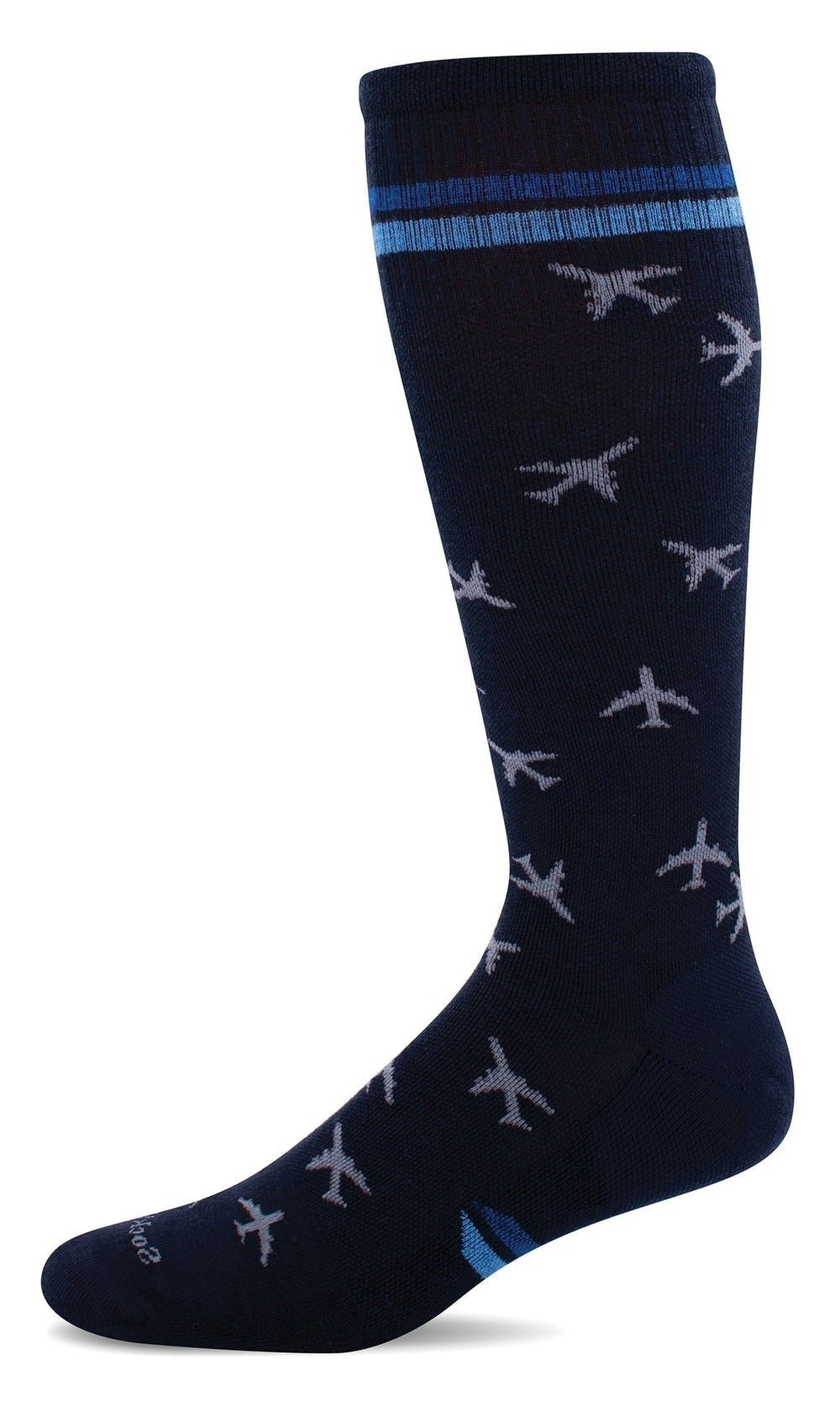 In Flight | Men | Compression | Navy - Socks - Sockwell
