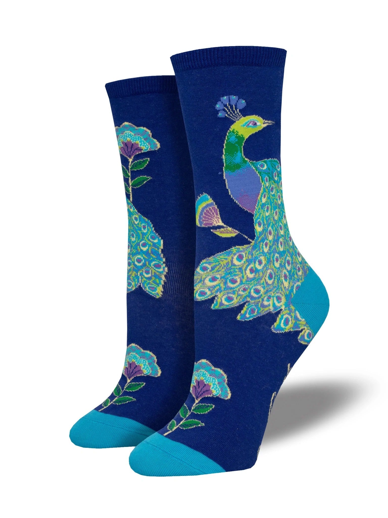 Intricate Peacock | Blue - Socks - Socksmith