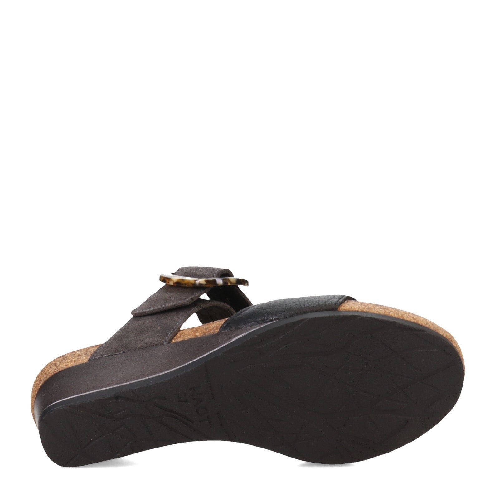 Kingdom | Leather/Suede | Soft Black/Oily Midnight - Sandals - Naot