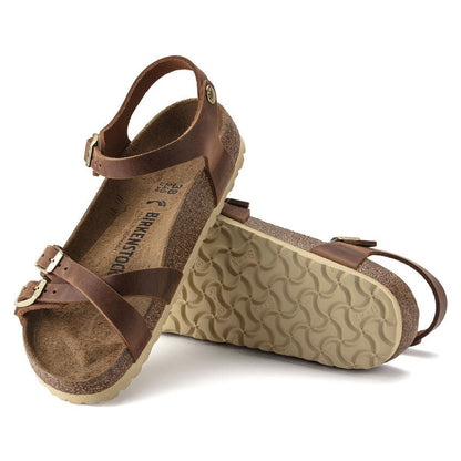 Kumba | Oiled Leather | Cognac - Sandals - Birkenstock