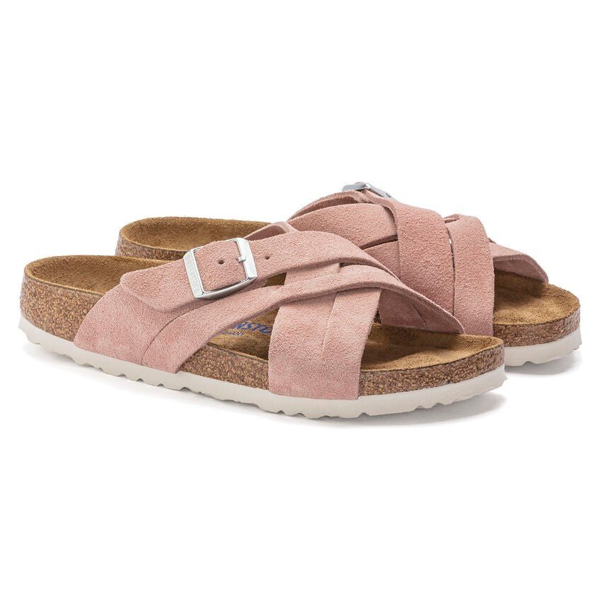Lugano | Soft Footbed | Suede | Pink Clay - Sandals - Birkenstock