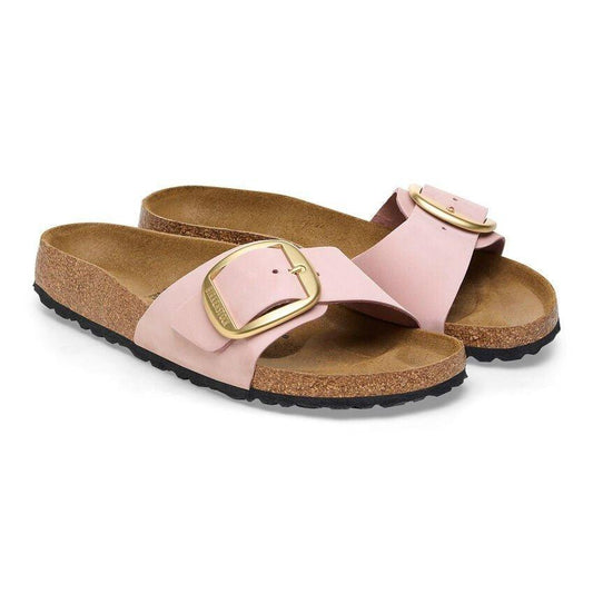 Madrid Big Buckle | Nubuck | Soft Pink - Sandals - Birkenstock