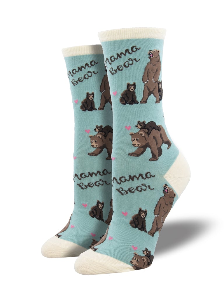 Mama Bear | Women | Teal - Socks - Socksmith