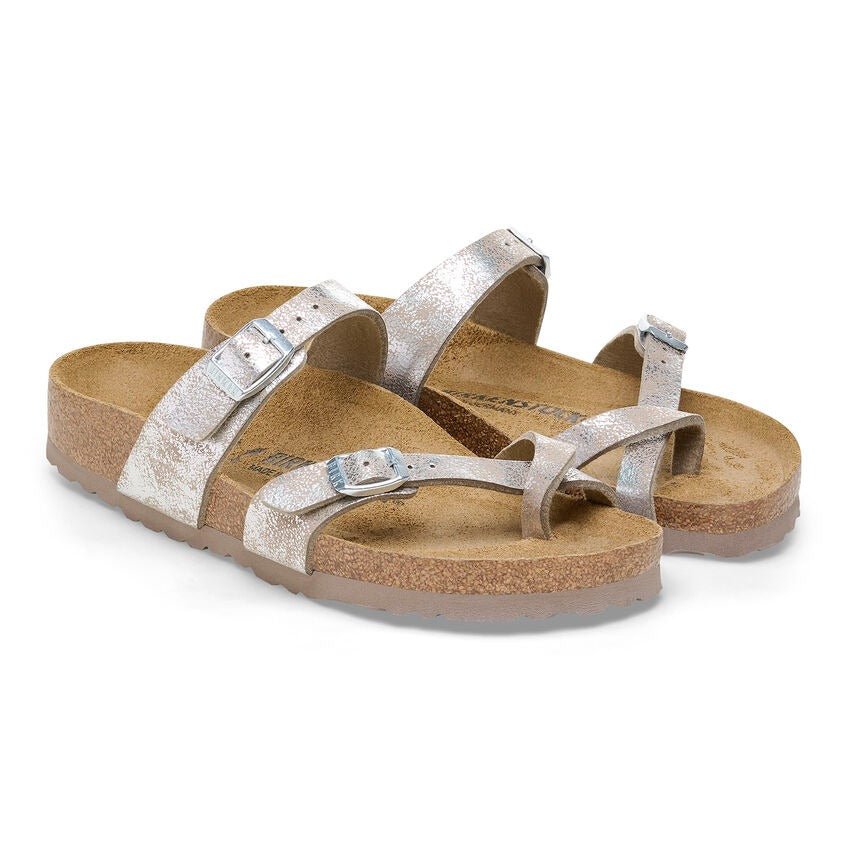 Mayari | Birkibuc | SYN Washed Metallic Silver - Sandals - Birkenstock