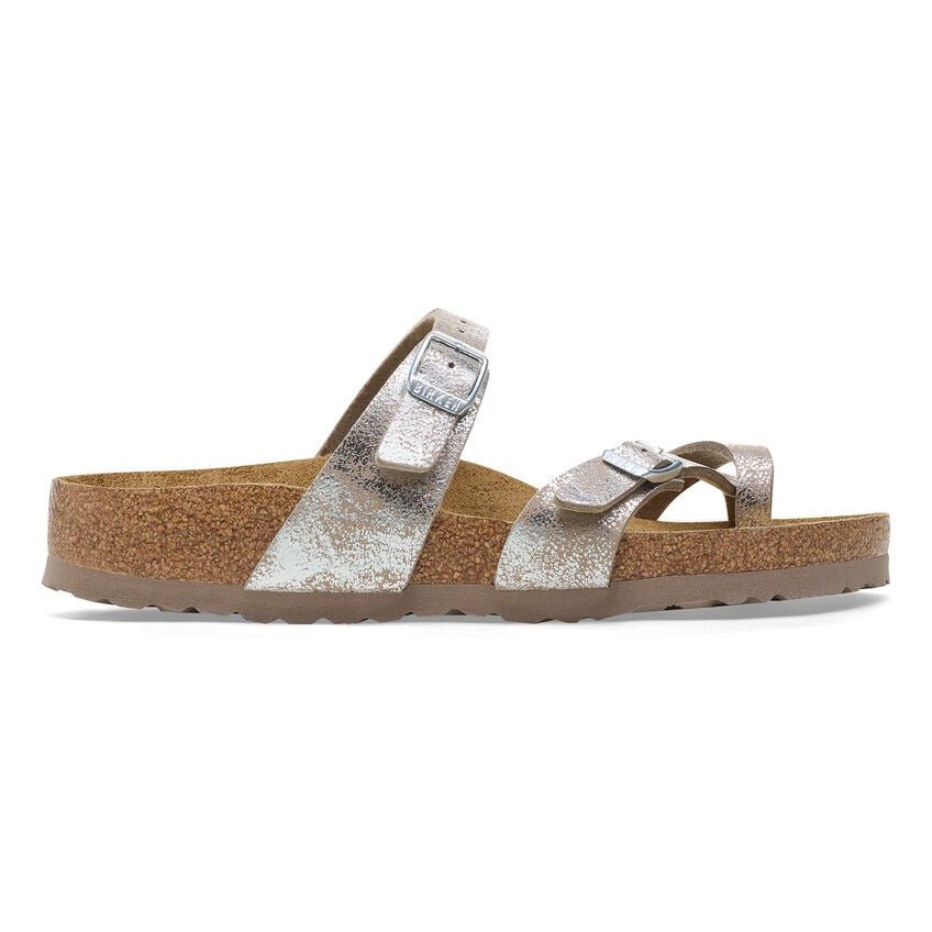 Mayari | Birkibuc | SYN Washed Metallic Silver - Sandals - Birkenstock