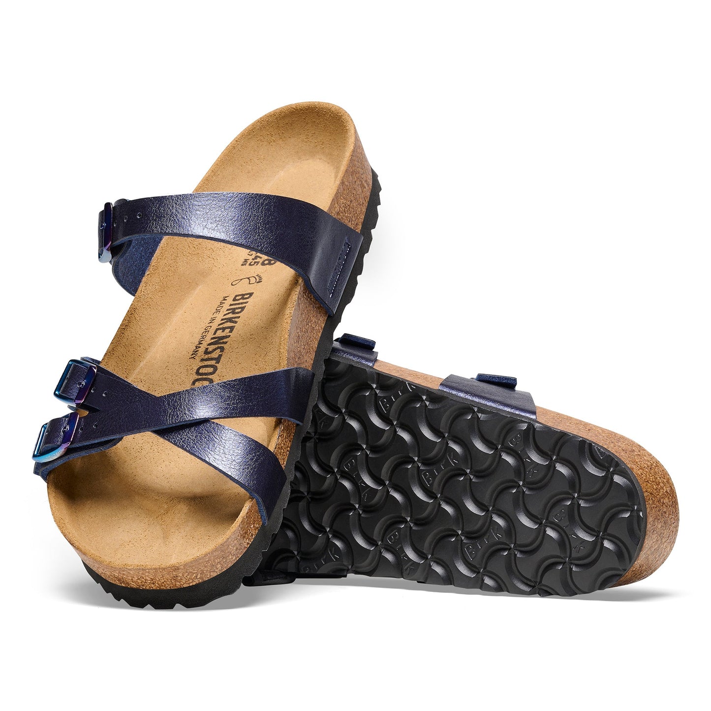 Mayari | Birko-Flor | Graceful Midnight Blue - Sandals - Birkenstock