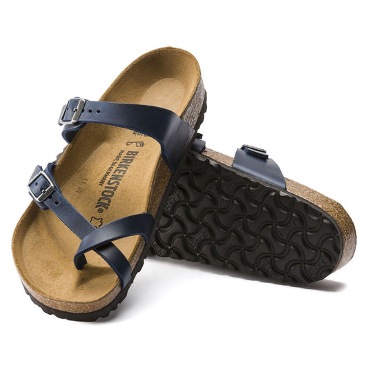 Mayari | Oiled Leather | Blue - Sandals - Birkenstock