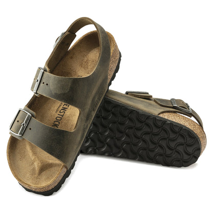 Milano | Oiled Leather | Faded Khaki - Sandals - Birkenstock