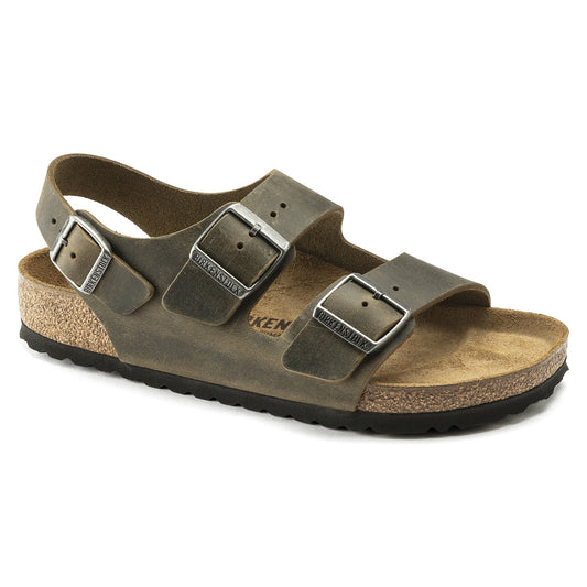 Milano | Oiled Leather | Faded Khaki - Sandals - Birkenstock