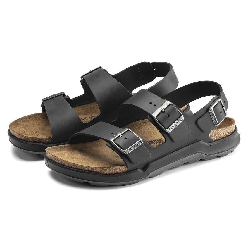 Milano Rugged | Oiled Leather | Black - Sandals - Birkenstock