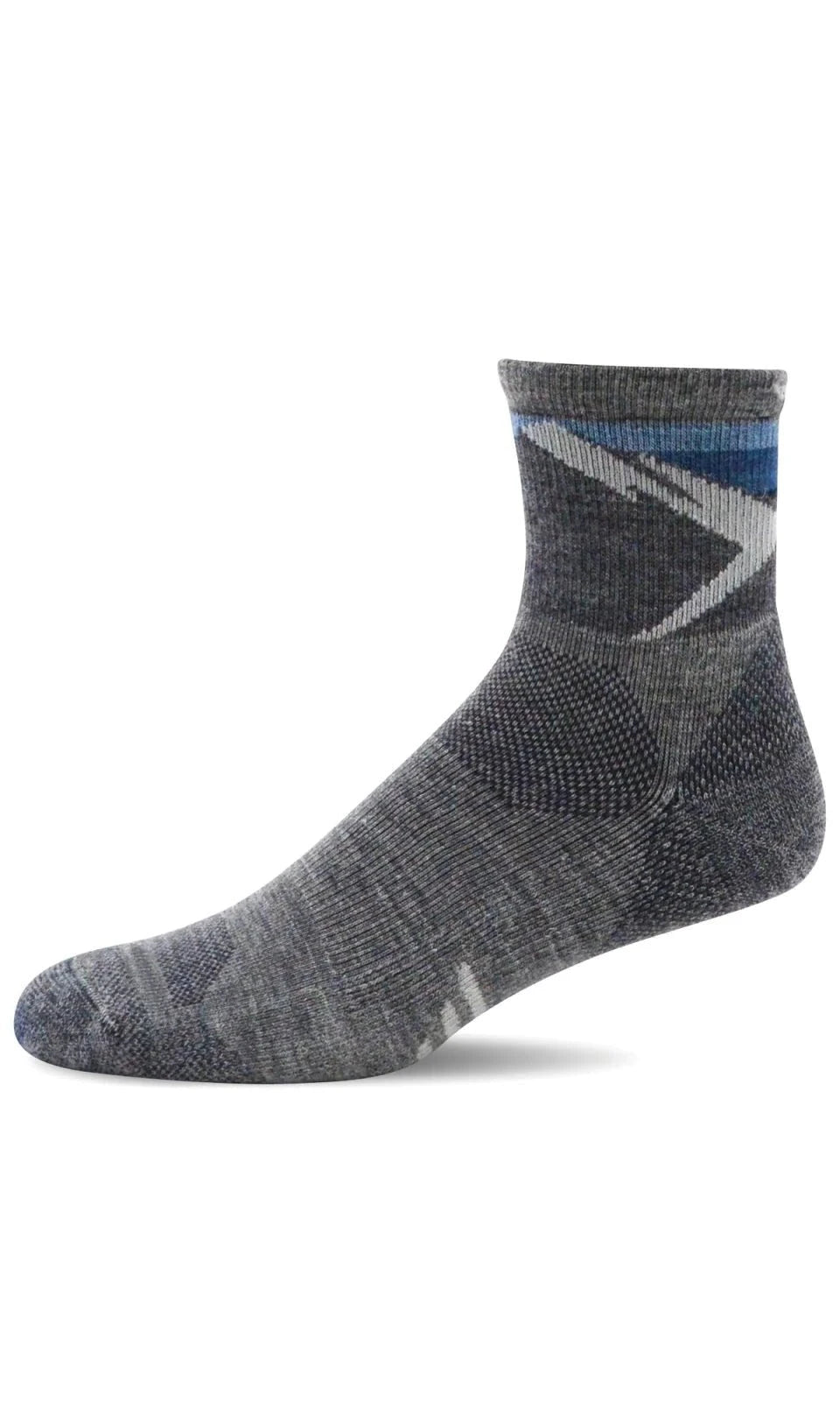 Modern Mountain Quarter | Men | Light Gray - Socks - Sockwell
