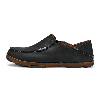 Moloa | Leather | Black/ Toffee - Shoe - Olukai