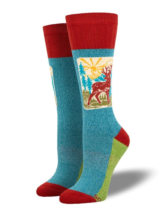 Oh Deer! | Blue - Socks - Socksmith