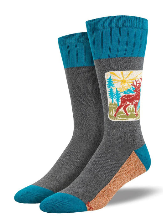 Oh Deer! | Men | Charcoal - Socks - Socksmith