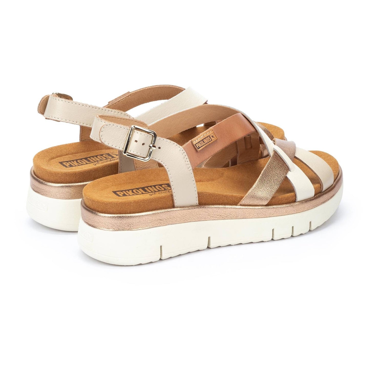 Palma Platform Velcro | Leather | Marfil - Sandals - Pikolinos