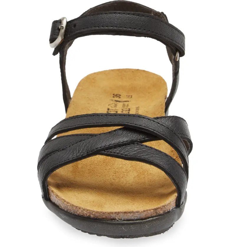 Patricia | Leather | Soft Black - Sandals - Naot