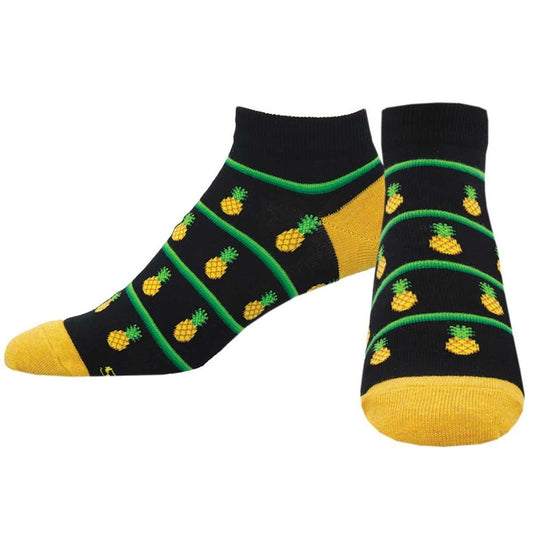 Pinapple Bonanza | Short | Men | Black - Socks - Socksmith