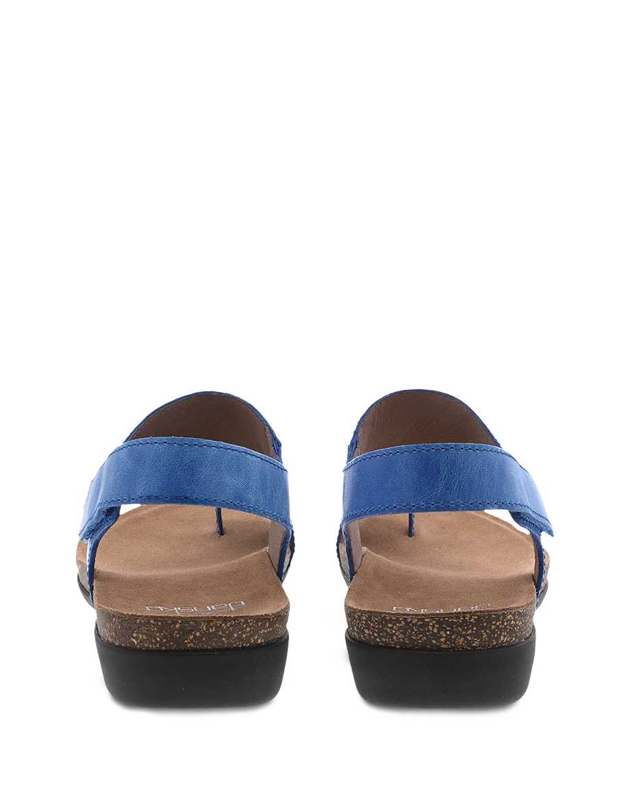 Reece | Waxy Burnished | Blue - Sandals - Dansko