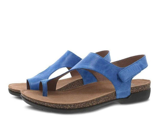 Reece | Waxy Burnished | Blue - Sandals - Dansko