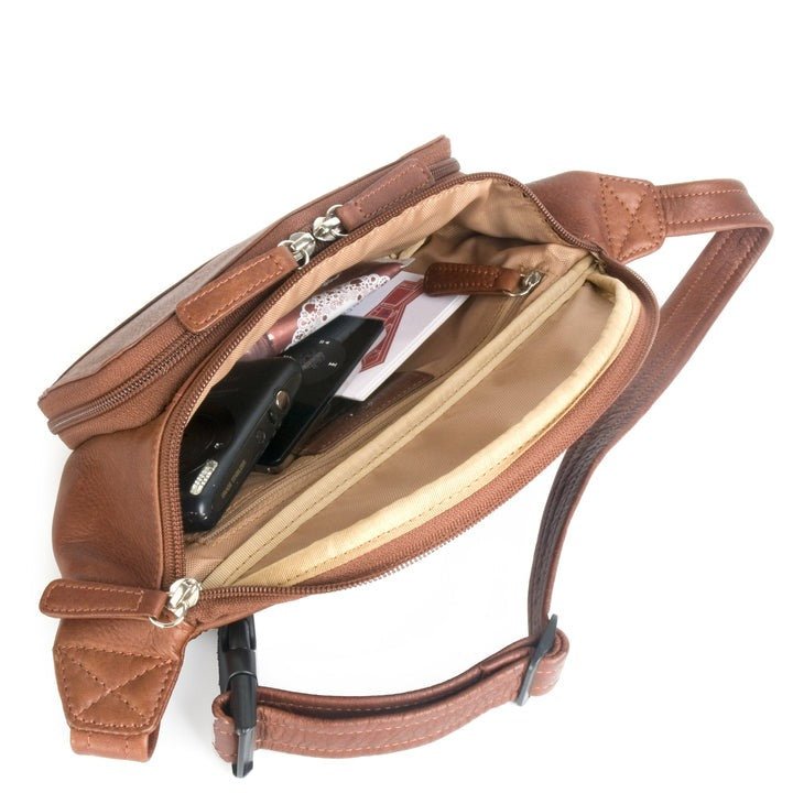 RFID Organizer Waistpack | Brandy - Bag - Osgoode Marley
