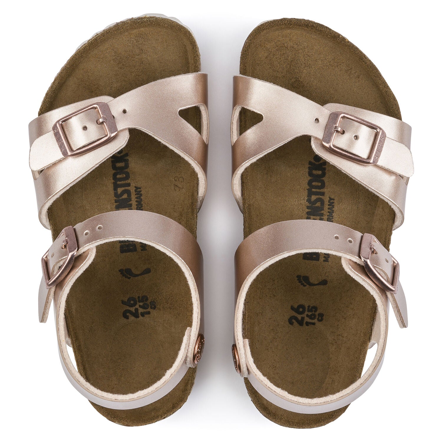 Birkenstock Arizona Suede Leather Washed Metallic Crackle Port Wine Gold  Sandals