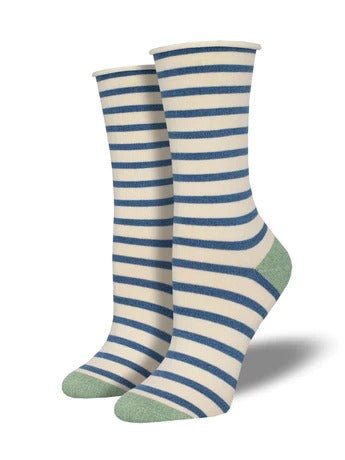 Sailor Stripe | Bamboo | Ivory - Socks - Socksmith