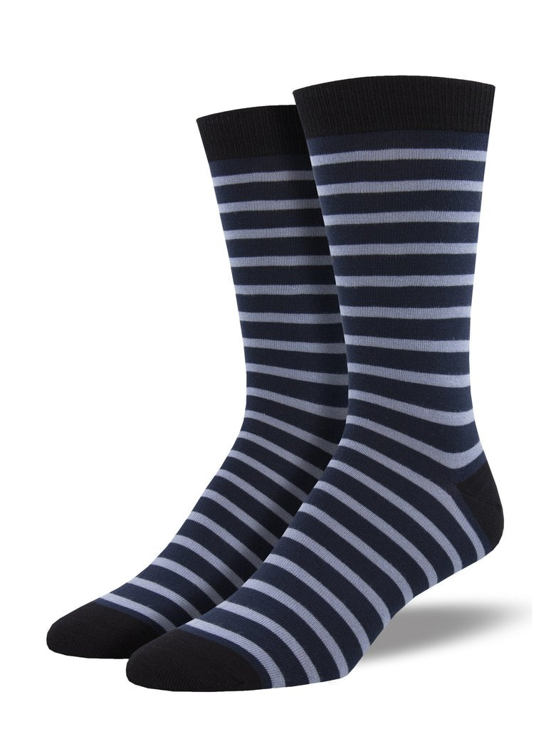 Sailor Stripe | Bamboo | Men | Navy - Socks - Socksmith