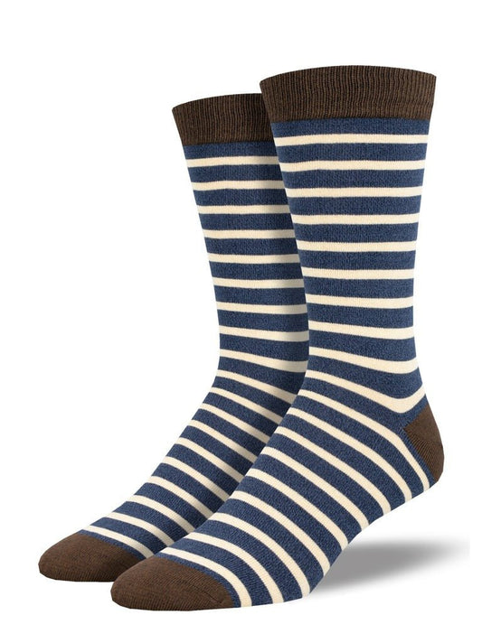 Sailor Stripe | Bamboo | Navy/Ivory - Socks - Socksmith