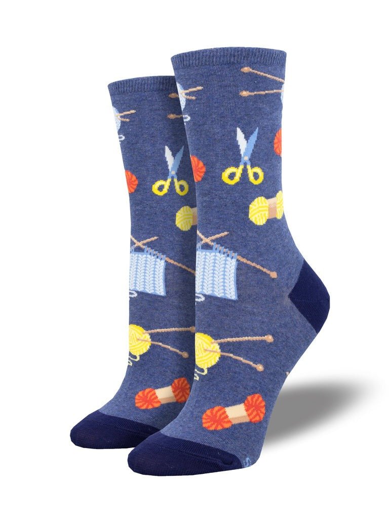 Sew Knit | Blue Heather - Socks - Socksmith