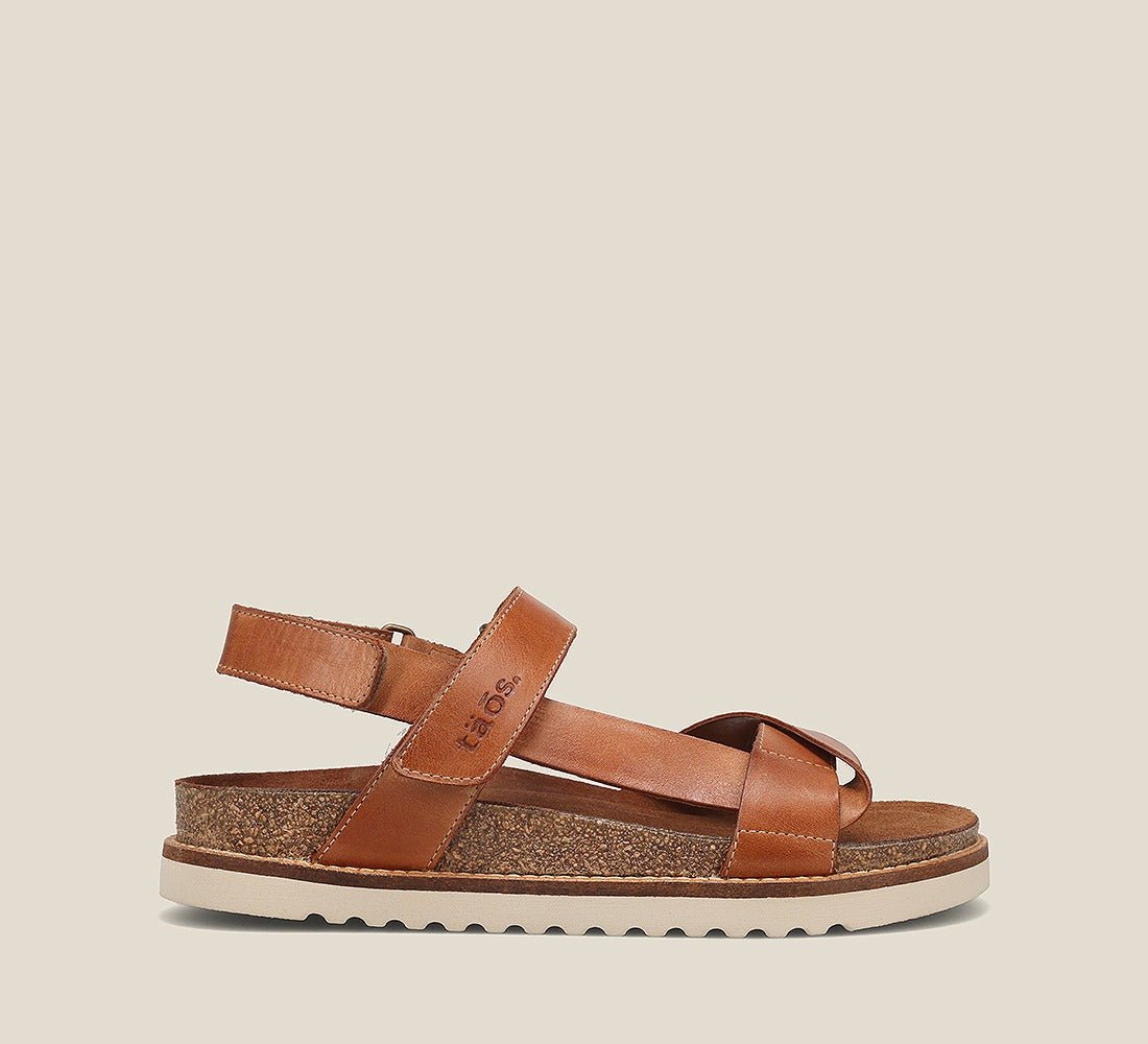 Sideways | Leather | Caramel - Sandals - Taos