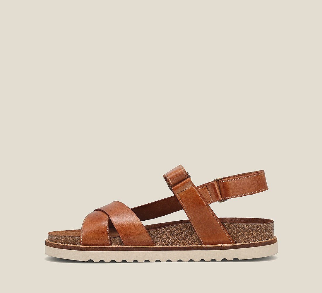 Sideways | Leather | Caramel - Sandals - Taos