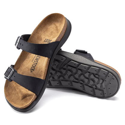 Sierra | Oiled Leather | Black - Sandals - Birkenstock