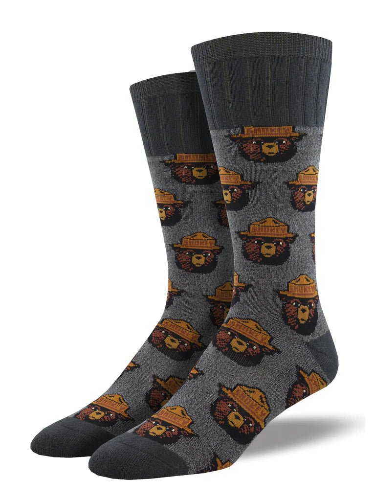 Smokey Bear | Men | Charcoal - Socks - Socksmith