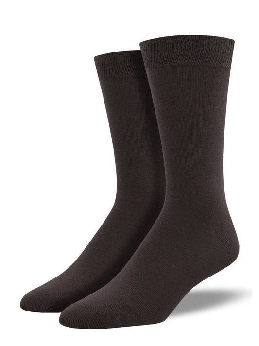 Solid Bamboo | Men | Brown - Socks - Socksmith