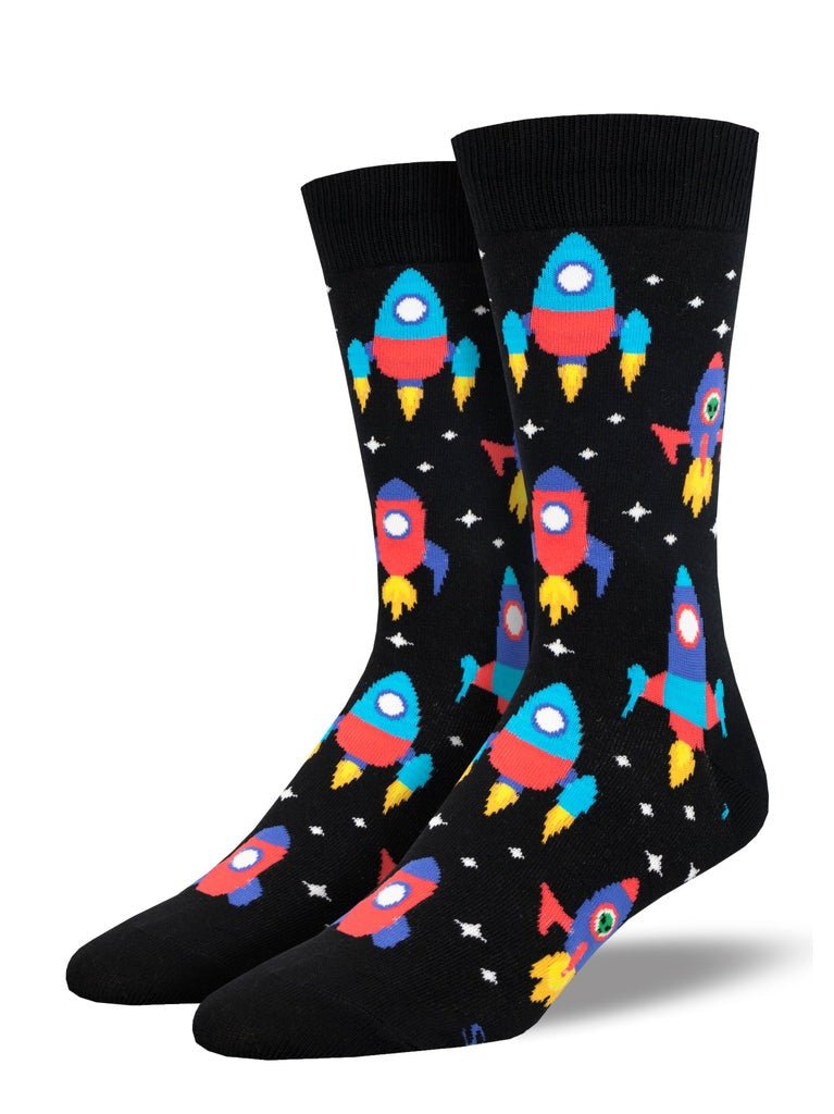 Spacing Out | Men | Black - Socks - Socksmith