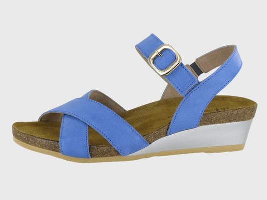 Throne | Leather | Sapphire Blue - Sandals - Naot
