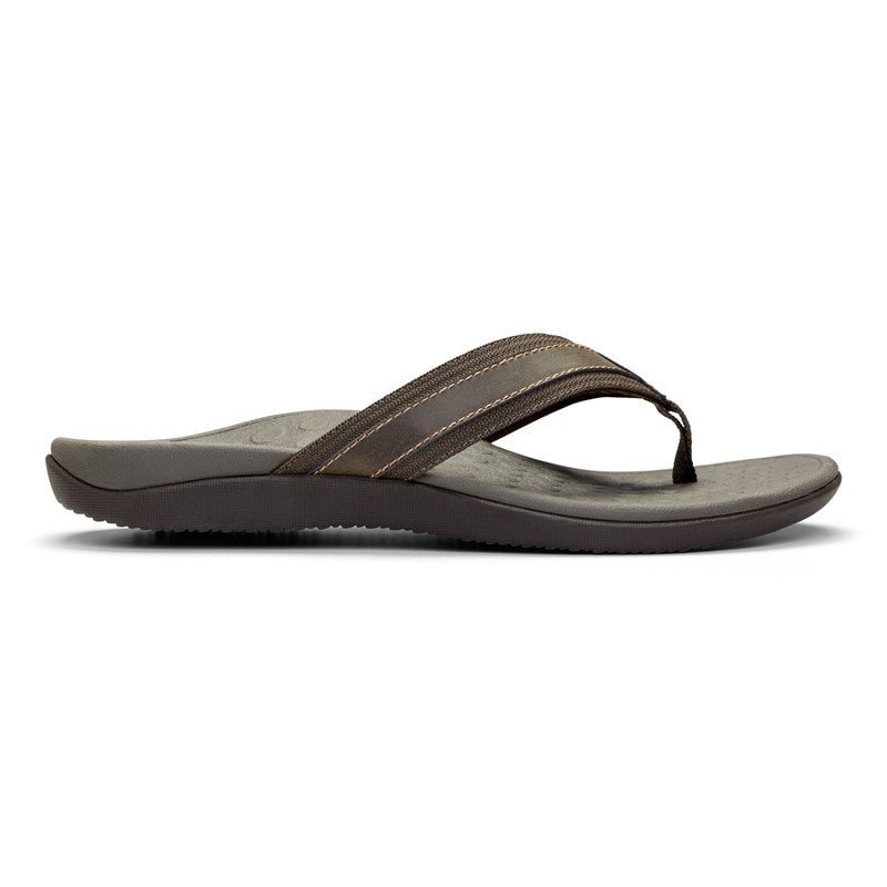 Tide Flip | Men | Brown Leather - Sandals - Vionic