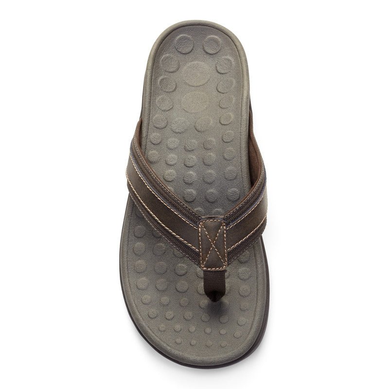 Tide Flip | Men | Brown Leather - Sandals - Vionic