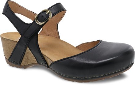 Tiffani | Milled Burnished | Black - Sandals - Dansko