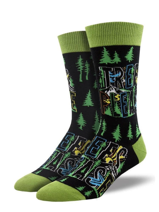 Trees Please | Men | Black - Socks - Socksmith