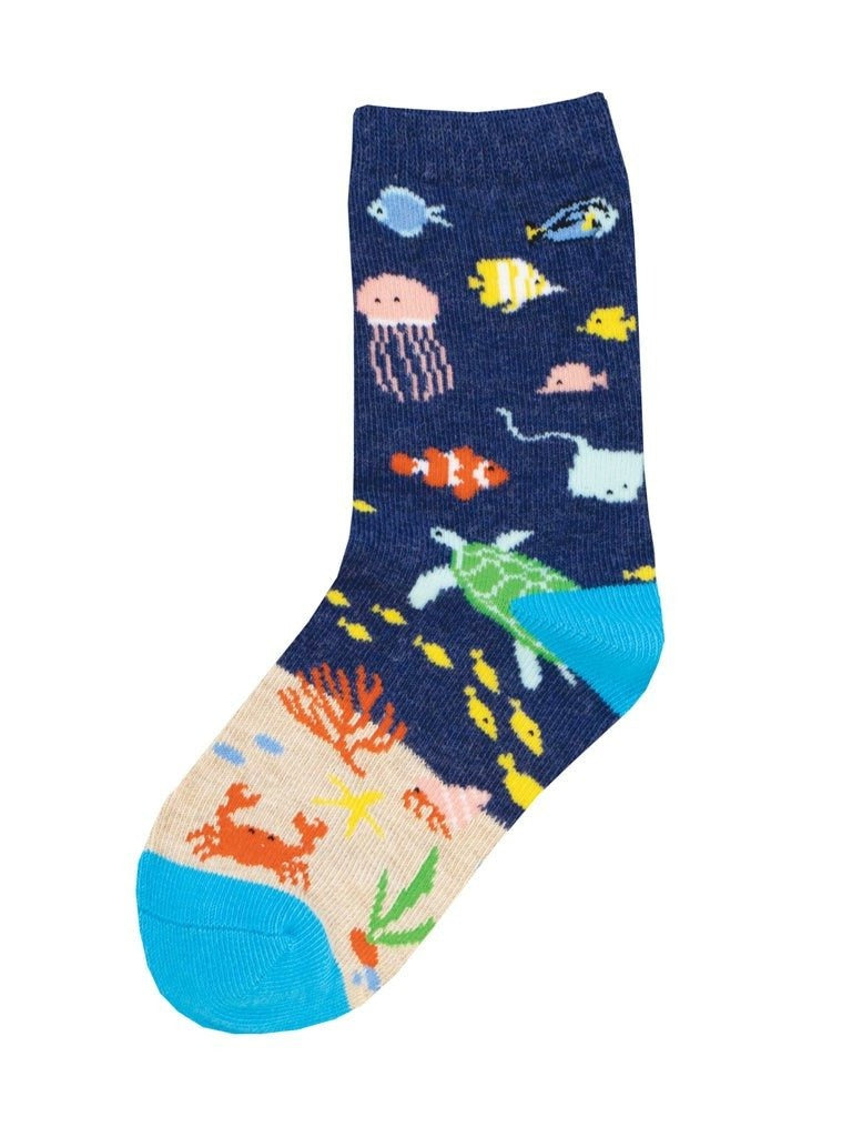 Under The Sea | Kids | Navy - Socks - Socksmith