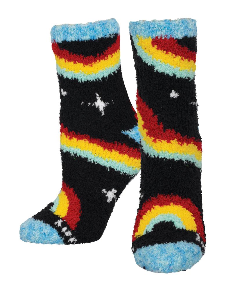 Warm & Cozy Rainbow | Black - Socks - Socksmith