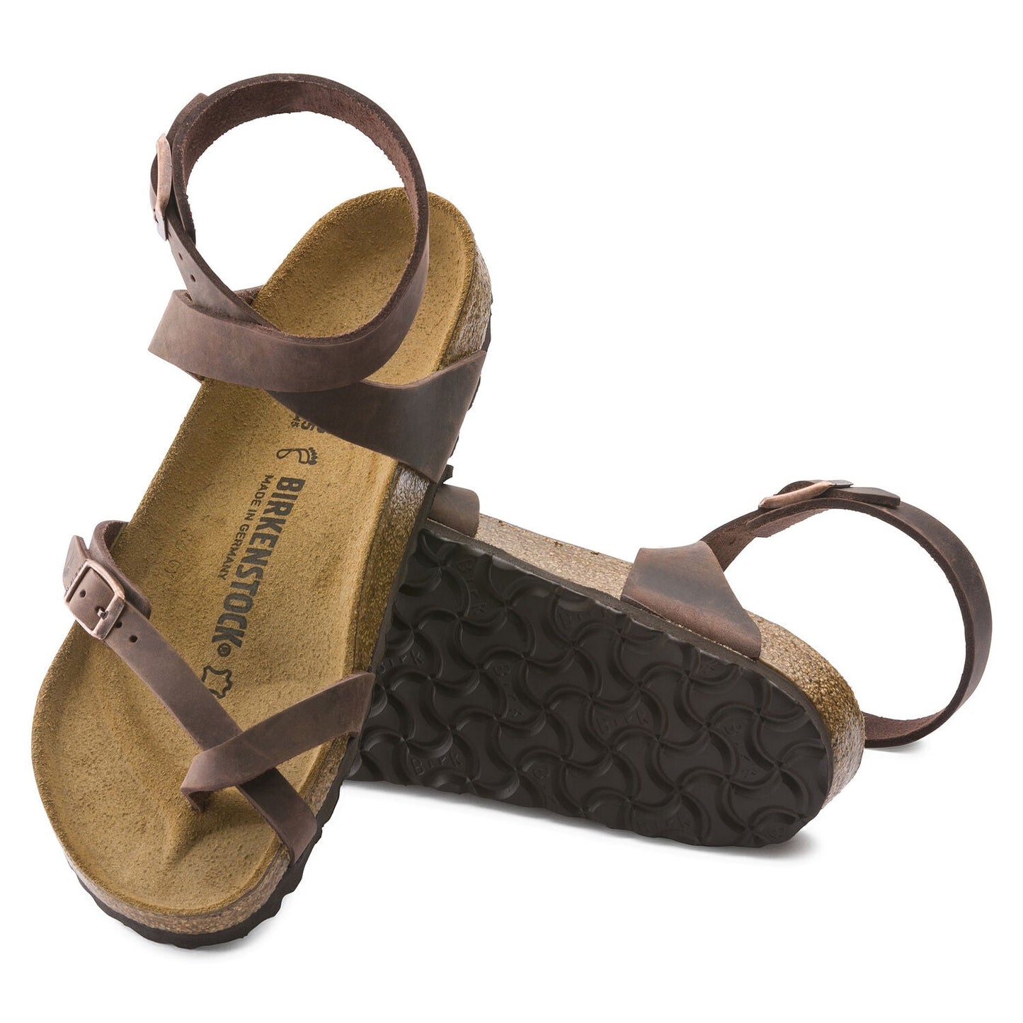 Yara | Oiled Leather | Habana Brown - Sandals - Birkenstock